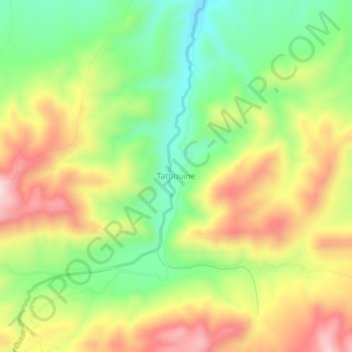 Carte topographique Tattiouine, altitude, relief