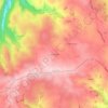 Carte topographique Les Cabanes, altitude, relief