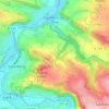 Carte topographique La Piventière, altitude, relief