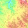 Carte topographique Gelle, altitude, relief