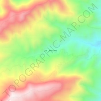 Carte topographique Los Lampaces, altitude, relief