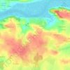 Carte topographique Baragan, altitude, relief