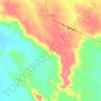 Carte topographique Kodak Point, altitude, relief