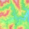 Carte topographique Rochettes Basses, altitude, relief