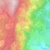 Carte topographique Villecourty, altitude, relief