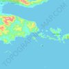 Carte topographique Gesila Island, altitude, relief