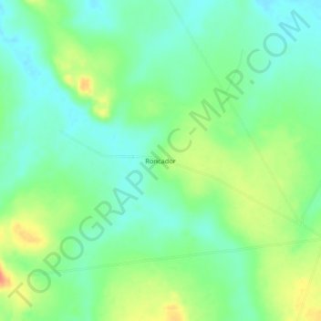 Carte topographique Roncador, altitude, relief