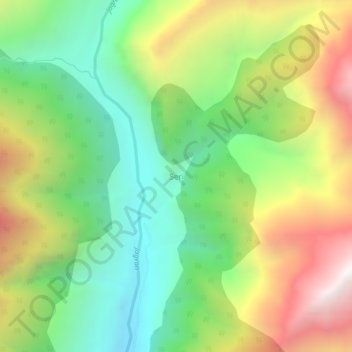 Carte topographique Seri, altitude, relief