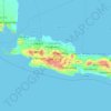 Carte topographique West Java, altitude, relief