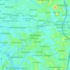 Carte topographique Mulleriyawa, altitude, relief