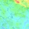 Carte topographique Callac, altitude, relief