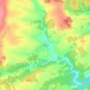 Carte topographique Les Roches, altitude, relief