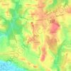 Carte topographique Les Viards, altitude, relief