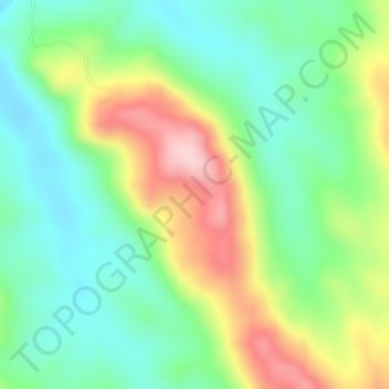 Carte topographique Cerro Feio, altitude, relief