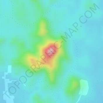 Carte topographique Bukit Jintan, altitude, relief