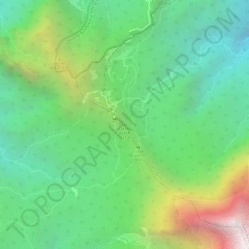 Carte topographique Col des Boeufs, altitude, relief