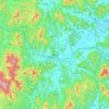 Carte topographique Gimcheon, altitude, relief