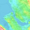 Carte topographique Liverpool, altitude, relief