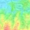 Carte topographique Les Ringlins, altitude, relief
