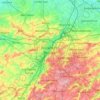 Carte topographique Brüssel, altitude, relief