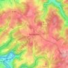 Carte topographique Königsfeld, altitude, relief