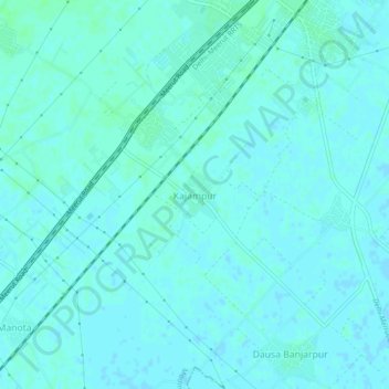Carte topographique Kajampur, altitude, relief