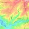 Carte topographique Le Breuil, altitude, relief