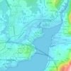 Carte topographique As Covas, altitude, relief