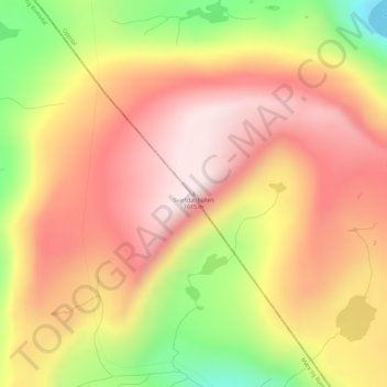 Carte topographique Svartdalskollen, altitude, relief