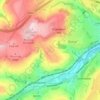 Carte topographique Bolster Moor, altitude, relief