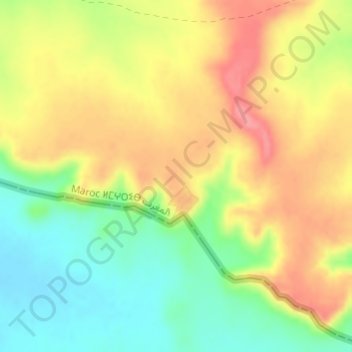 Carte topographique H 16, altitude, relief