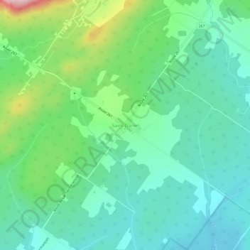 Carte topographique Saint-Daniel, altitude, relief