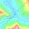 Carte topographique Tangtse, altitude, relief