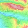 Carte topographique Lancha del Genil, altitude, relief