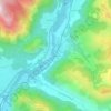 Carte topographique Mercus, altitude, relief