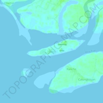 Carte topographique Puro, altitude, relief
