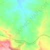 Carte topographique Coscoll, altitude, relief