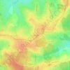 Carte topographique Les Petits Feullis, altitude, relief