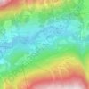 Carte topographique Villarodin, altitude, relief