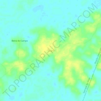 Carte topographique Toari, altitude, relief