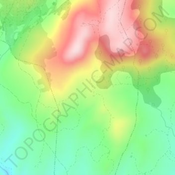 Carte topographique El Valle, altitude, relief