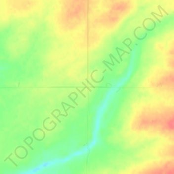 Carte topographique Squirrel, altitude, relief