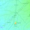 Carte topographique Ajung, altitude, relief