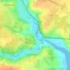 Carte topographique Rowhedge, altitude, relief