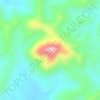 Carte topographique Conical Hill, altitude, relief