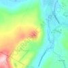 Carte topographique Buffalo Mountain, altitude, relief
