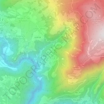 Carte topographique Spissa, altitude, relief