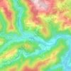 Carte topographique La Blache, altitude, relief