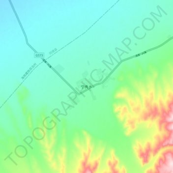 Carte topographique Nyinchuk, altitude, relief