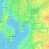 Carte topographique Davis Islands, altitude, relief